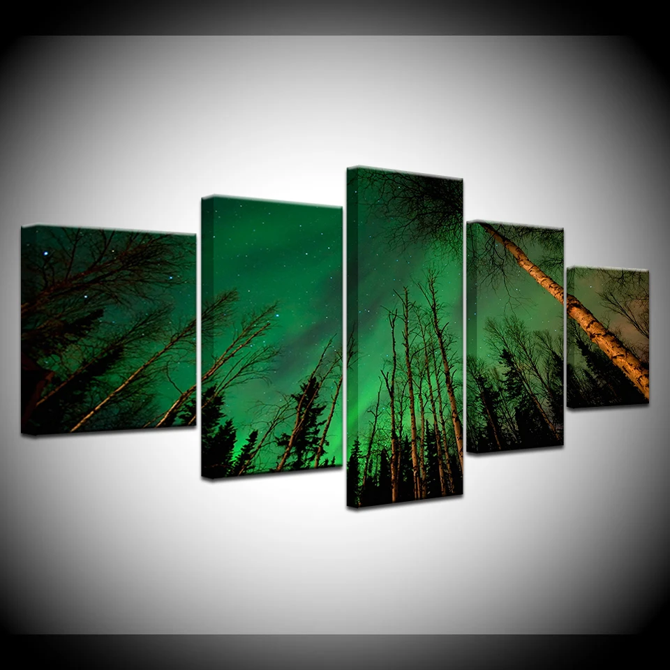 5 Panel HD Print Forest green light star Landscape wall posters Print On Canvas Art Painting For home living room decoration
5 Panel HD Print Forest green light star Landscape wall posters Print On Canvas Art Painting For home living room decoration