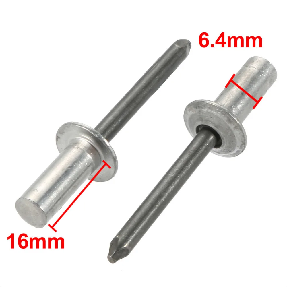 UXCELL 40pcs 6.4mmx10/13/16mm Rivets Aluminum Round Dome Head Closed End Blind Rivet Fasteners For Machinery Electric Equipment
UXCELL 40pcs 6.4mmx10/13/16mm Rivets Aluminum Round Dome Head Closed End Blind Rivet Fasteners For Machinery Electric Equipment
