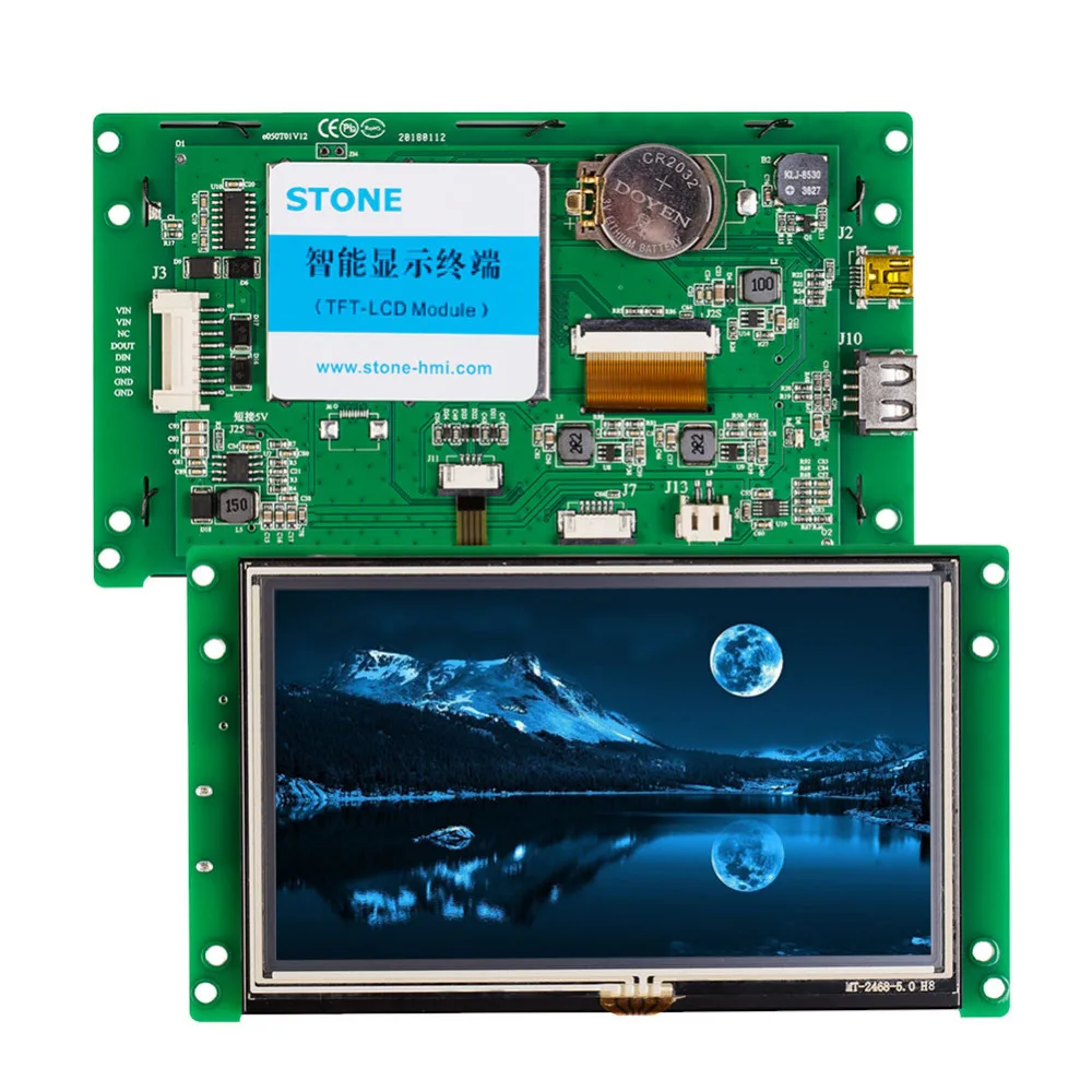 5.0" Programmable Operator Panel HMI with RS232 RS485 TTL UART Port for Industrial Use
5.0" Programmable Operator Panel HMI with RS232 RS485 TTL UART Port for Industrial Use