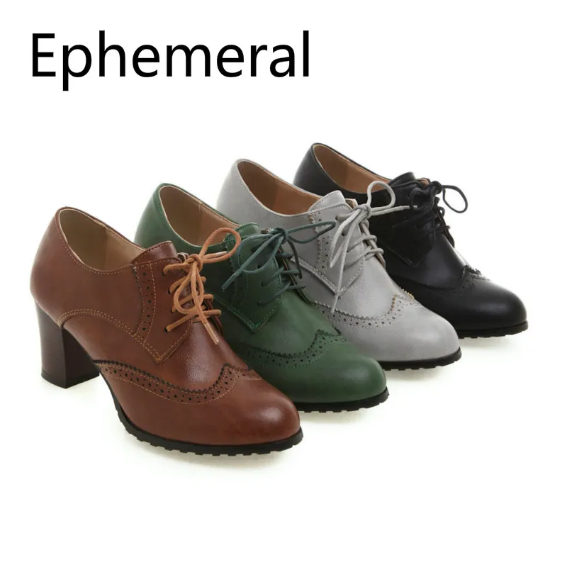 Ladies High Heel Boots Lace-up Cut Out Breathable Low Top Shoes Round Toe Pumps Retro Mujer Zapatos Brown Green Black Grey 43 41
Ladies High Heel Boots Lace-up Cut Out Breathable Low Top Shoes Round Toe Pumps Retro Mujer Zapatos Brown Green Black Grey 43 41