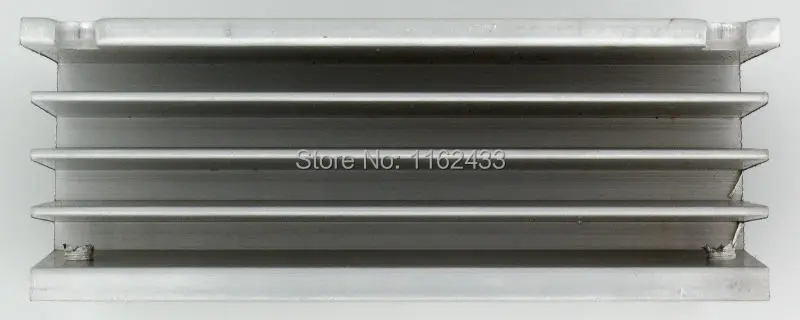 Трехфазный твердотельный релейный радиатор алюминиевый 105*94*40 мм 40 А белого цвета