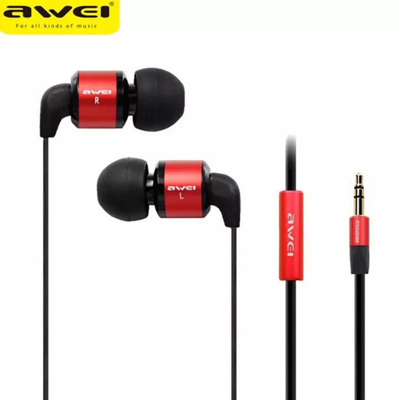 AWEI ES 600M Noise Isolating Hi Definition In Ear Earphone 3.5mm Jack 1.2m Cable | Электроника