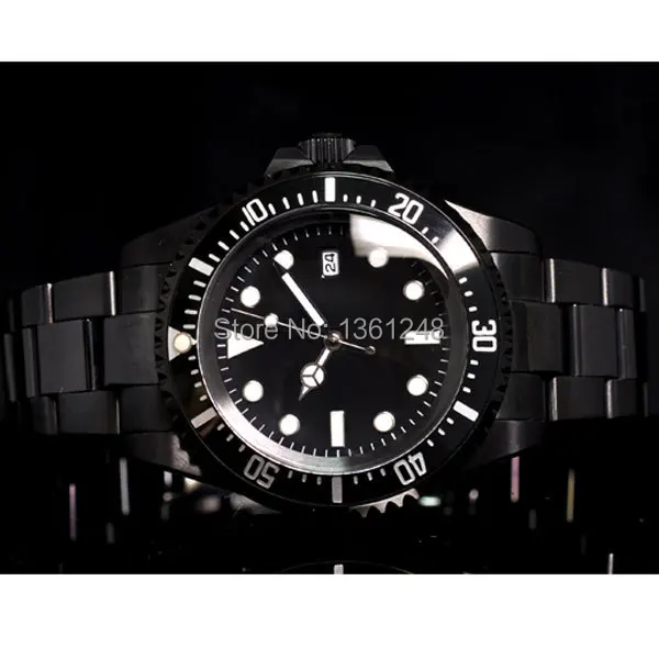 42mm Parnis Black Dial Luminous PVD Vintage SEA Automatic Movement Mens Watch Oyster Bracelet P073
42mm Parnis Black Dial Luminous PVD Vintage SEA Automatic Movement Mens Watch Oyster Bracelet P073