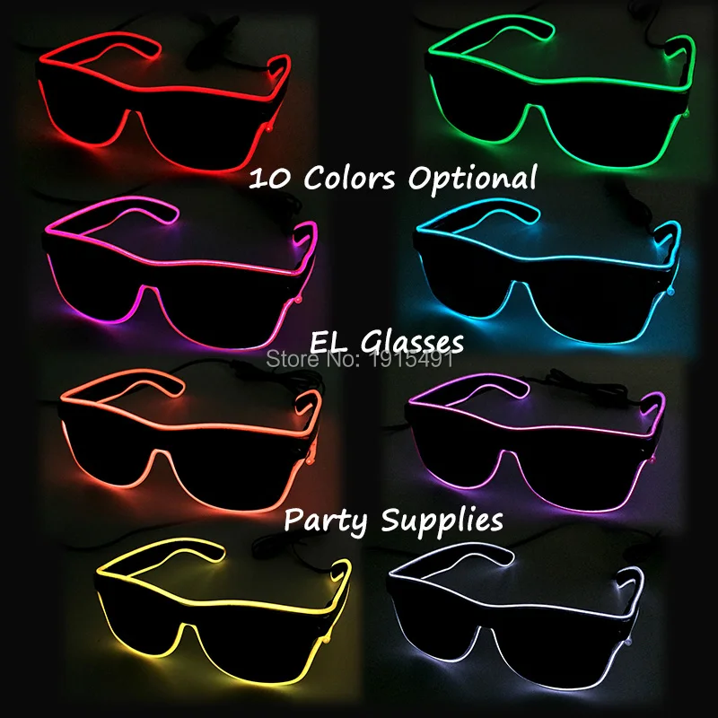 Brand New DC3V Trendy Lime Green EL Wire Glasses Holiday Lighting Luminous Fancy Neon Led Sunglasses for Easter Day Decor
Brand New DC3V Trendy Lime Green EL Wire Glasses Holiday Lighting Luminous Fancy Neon Led Sunglasses for Easter Day Decor