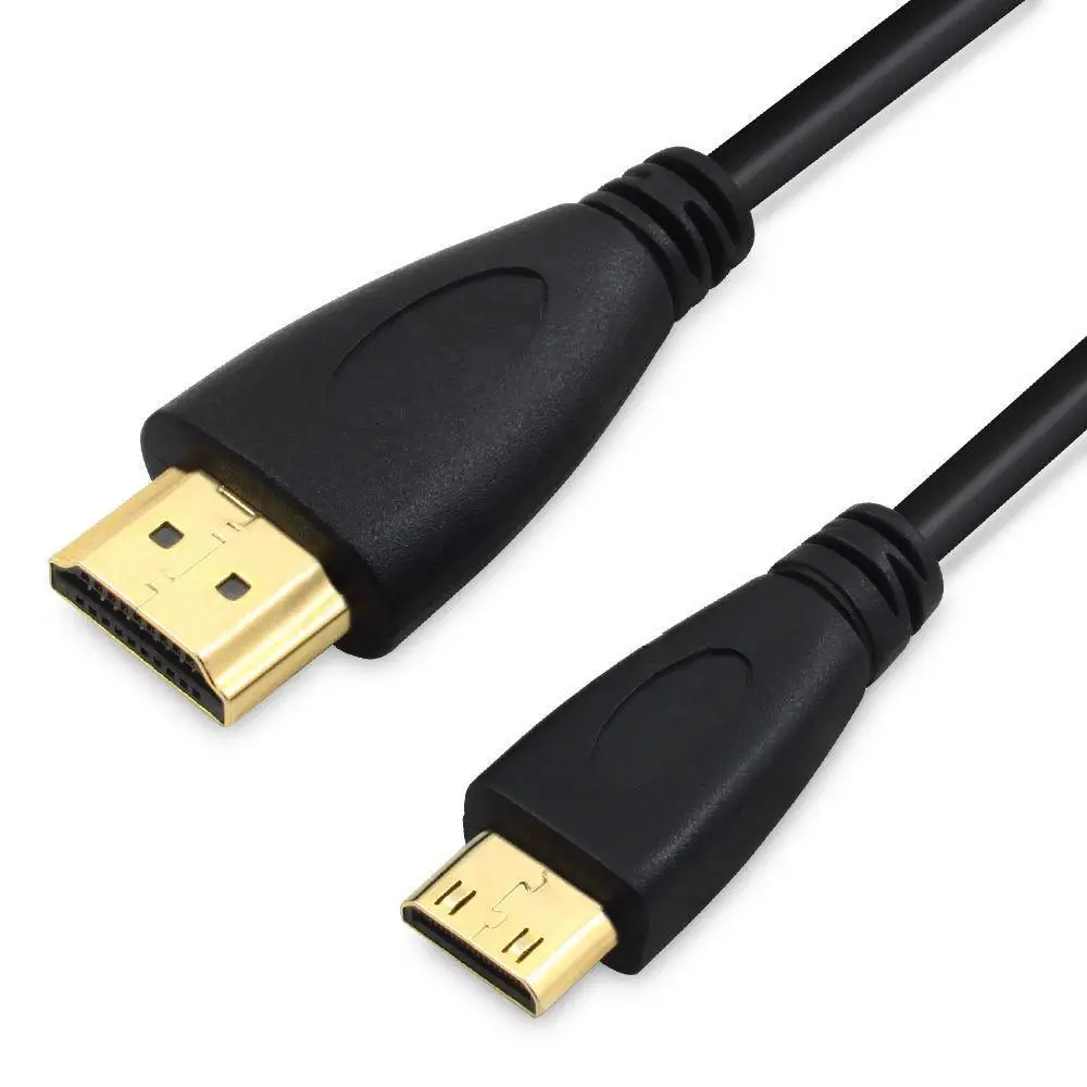 300 шт./лот 2 м 6 футов 1 4 в высокое качество мини HDMI к Кабель привести C позолоченному