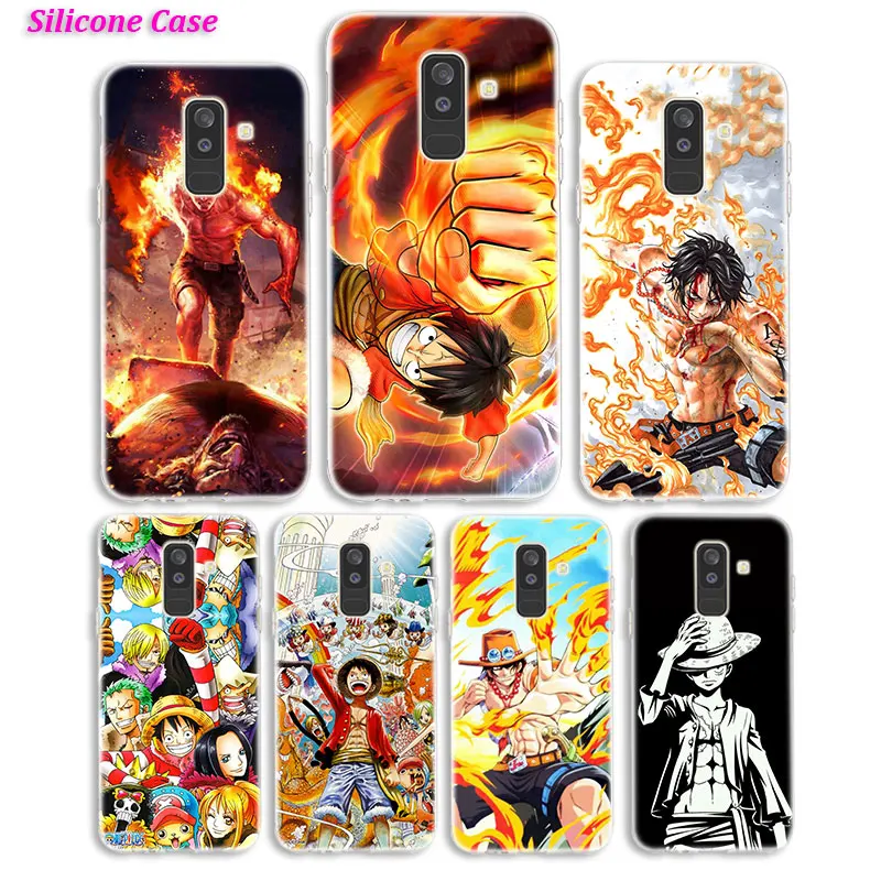 Силиконовый чехол для телефона One Piece fire Fashion Samsung Galaxy A8S A6S A9 A8 Star A7 A6 A5 A3 Plus 2018 2017 2016