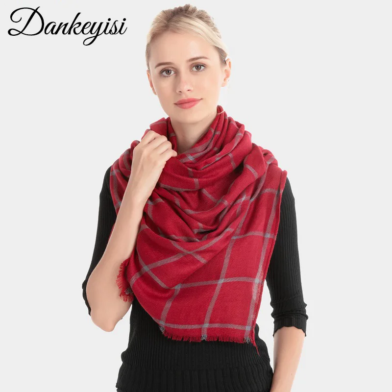 DANKEYISI Women Warm Scarves Women Fashion Plaid Scarf Autumn Winter Shawl Ladies Luxury Brand Scarf Female Wraps
DANKEYISI Women Warm Scarves Women Fashion Plaid Scarf Autumn Winter Shawl Ladies Luxury Brand Scarf Female Wraps