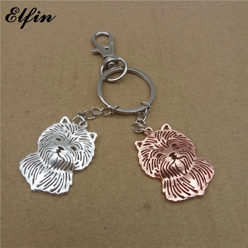 Брелок для ключей Elfin модные брелки с животными золотого и серебряного цвета