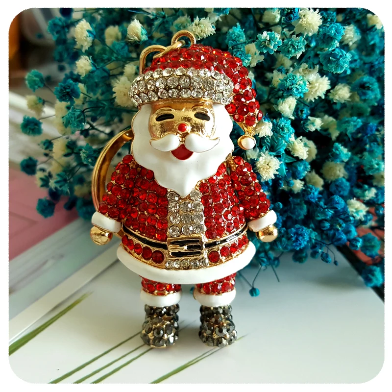 3D Design Christmas Gift Rhinestone Christmas Father Keyring Holder/Key Chain Accessory for Handbag Buckle Pendant Ornament
3D Design Christmas Gift Rhinestone Christmas Father Keyring Holder/Key Chain Accessory for Handbag Buckle Pendant Ornament