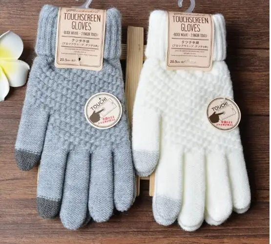 10pairs/lot korean style woman casual Women Men Warm Winter Stretch Knit Mittens Wool Full Finger gloves solid
10pairs/lot korean style woman casual Women Men Warm Winter Stretch Knit Mittens Wool Full Finger gloves solid