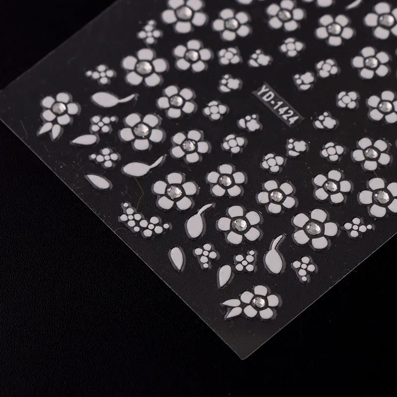 30 Sheets Random Design 3D Nail Sticker Transparent Bottom White Flower Butterfly Series Nail Sticker Decoration
30 Sheets Random Design 3D Nail Sticker Transparent Bottom White Flower Butterfly Series Nail Sticker Decoration
