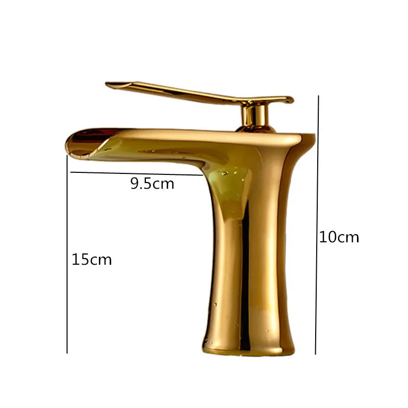 Bathroom Basin Faucet Waterfall Faucet Sink Mixer Tap Golden Total Brass Hot and Cold Single Handle Bathroom Crane Water Tap
Bathroom Basin Faucet Waterfall Faucet Sink Mixer Tap Golden Total Brass Hot and Cold Single Handle Bathroom Crane Water Tap