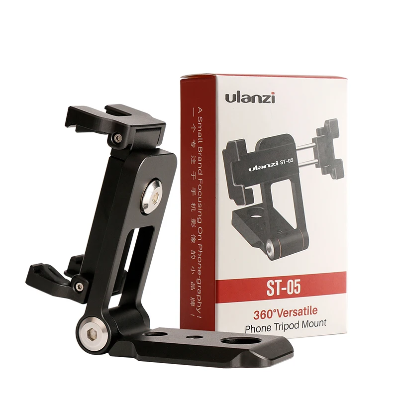 Ulanzi ST-05 Foldable Tripod Mount Adapter Phone Clipper Holder Vertical 360 Tripod Stand Quick Release Plate for Tripod Mic
Ulanzi ST-05 Foldable Tripod Mount Adapter Phone Clipper Holder Vertical 360 Tripod Stand Quick Release Plate for Tripod Mic
