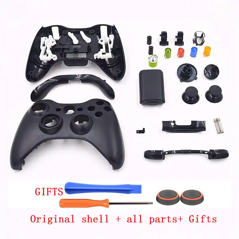 ABS Matte Full Housing Shell Case Button Kits with Tool for XBOX 360 Wireless Controller Replacement repair Parts
ABS Matte Full Housing Shell Case Button Kits with Tool for XBOX 360 Wireless Controller Replacement repair Parts