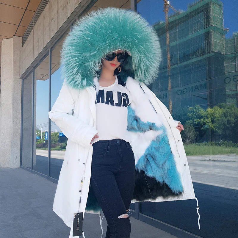 Womens Winter Real Fox Fur Parkas 2021 Women Hooded Detachable Fox Fur Liner Jacket Raccoon Fur Collar Thick Cotton Coat
Womens Winter Real Fox Fur Parkas 2021 Women Hooded Detachable Fox Fur Liner Jacket Raccoon Fur Collar Thick Cotton Coat