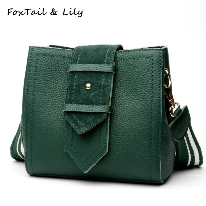 FoxTail & Lily Genuine Leather Bucket Shoulder Bags Women Soft Cow Leather Messenger Bag Brand Designer Small Mini Crossbody Bag
FoxTail & Lily Genuine Leather Bucket Shoulder Bags Women Soft Cow Leather Messenger Bag Brand Designer Small Mini Crossbody Bag