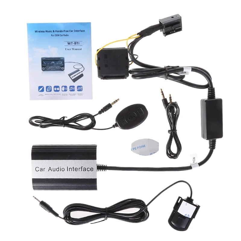 OOTDTY гарнитура для автомобиля Bluetooth наборы MP3 AUX адаптер интерфейс RD4 Peugeot