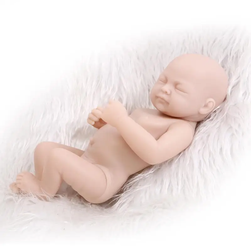 DIY Reborn Doll Kit Lifelike Real Touch Unpainted Mini Vinyl Silicone Reborn Baby Doll Kit Full Limb Doll Accessories
DIY Reborn Doll Kit Lifelike Real Touch Unpainted Mini Vinyl Silicone Reborn Baby Doll Kit Full Limb Doll Accessories