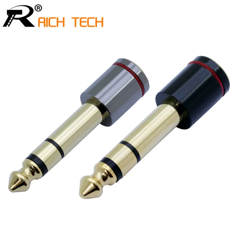 10 шт. 3 полюсный адаптер для динамика 6 35 мм на 5 мм|plug adapter connector|plug connectorplug 6.35mm |