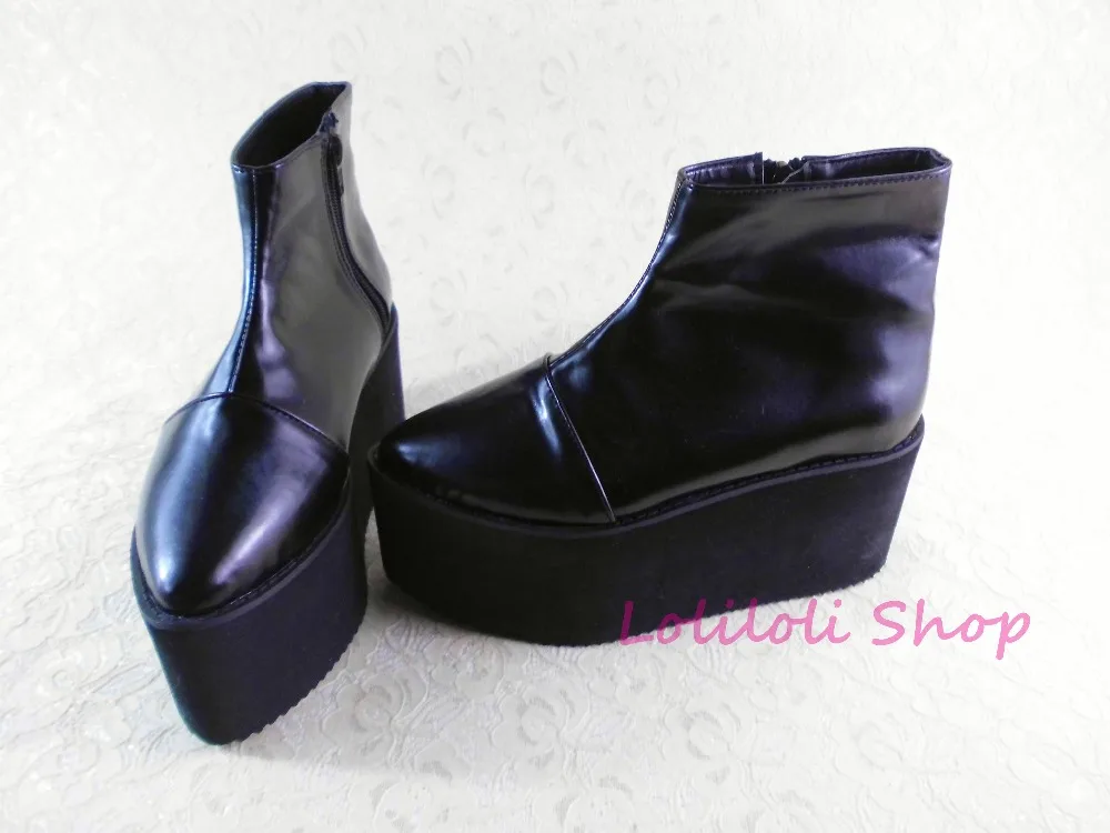 Punk shoes Big shoes special custom shoesan*tai*na* Black high bright inside zipper shoes custom 1382j-2 platform
Punk shoes Big shoes special custom shoesan*tai*na* Black high bright inside zipper shoes custom 1382j-2 platform