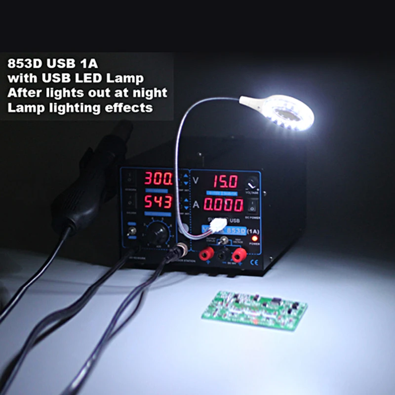 853D 110 В 220 в USB Тепловая пушка паяльная станция + Тепловая пушка + источник питания светодиодный рочная ремонтная паяльная станция светильник
853D 110 В 220 в USB Тепловая пушка паяльная станция + Тепловая пушка + источник питания светодиодный рочная ремонтная паяльная станция светильник