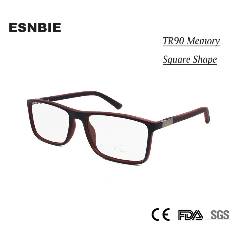 ESNBIE High Quality Men Eyewear Nerd Glasses TR90 Memory Square Frame Eyeglasses for Men Rubber Touch Clear Glasses Optical
ESNBIE High Quality Men Eyewear Nerd Glasses TR90 Memory Square Frame Eyeglasses for Men Rubber Touch Clear Glasses Optical