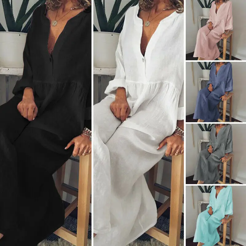 Relaxed Long Sleeve Dress Women Batwing Sleeve Loose Kaftan Baggy Loose Vintage Full Long Dress Oversized
Relaxed Long Sleeve Dress Women Batwing Sleeve Loose Kaftan Baggy Loose Vintage Full Long Dress Oversized