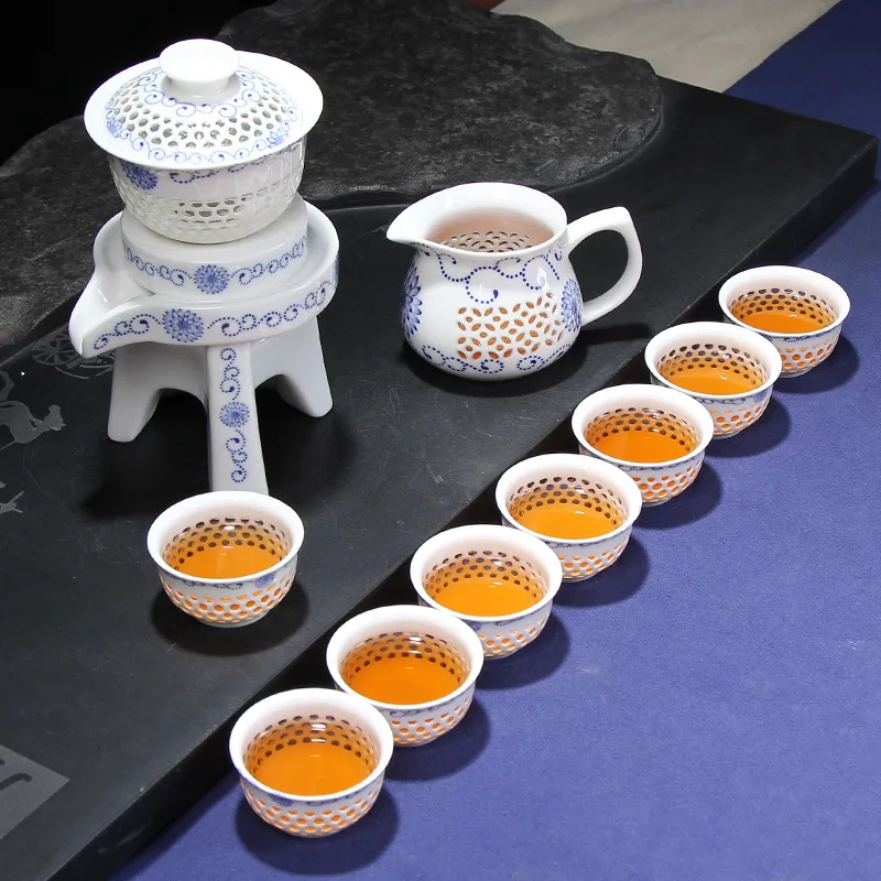 2019 Creative ceramic Tea Set Factory direct sales of honeycomb sunshine automatic tea set gift box wholesale
2019 Creative ceramic Tea Set Factory direct sales of honeycomb sunshine automatic tea set gift box wholesale