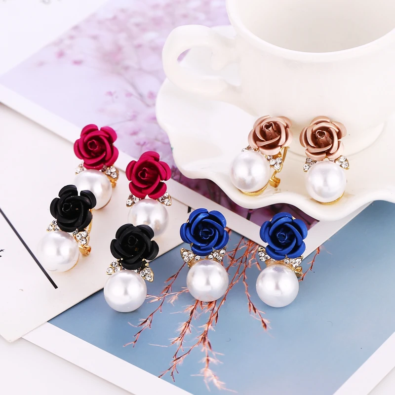 Natural Short Fine Delicate Earrings Fashion Cystal Brincos For Women Exquisite Imitation Pearl Jewelry Double Earrings Jewelry
Natural Short Fine Delicate Earrings Fashion Cystal Brincos For Women Exquisite Imitation Pearl Jewelry Double Earrings Jewelry