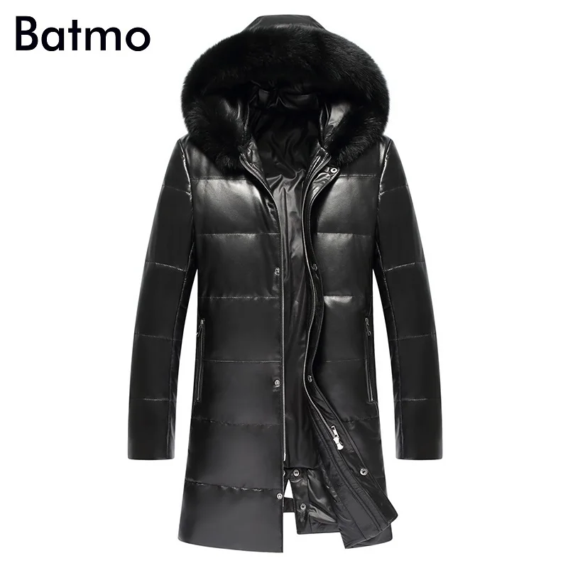Batmo 2021 Новое поступление зимнее толстое сохраняющее тепло белое утиное пух овчины Настоящее кожаное Мужское пальто с капюшоном, размер L,XL,XXL...
Batmo 2021 Новое поступление зимнее толстое сохраняющее тепло белое утиное пух овчины Настоящее кожаное Мужское пальто с капюшоном, размер L,XL,XXL...