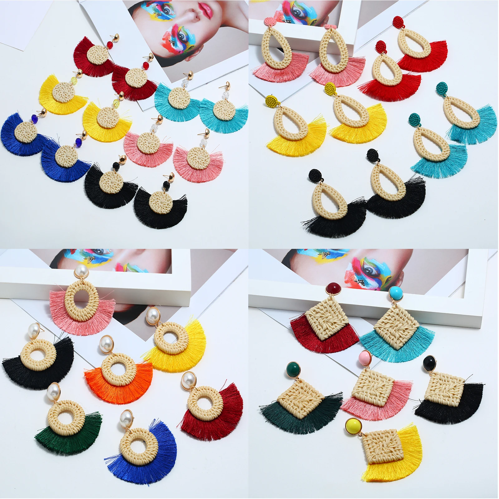 Fashion personality creative earrings for women with resin design female earrings exquisite tassel female kolczyki oorbellen
Fashion personality creative earrings for women with resin design female earrings exquisite tassel female kolczyki oorbellen