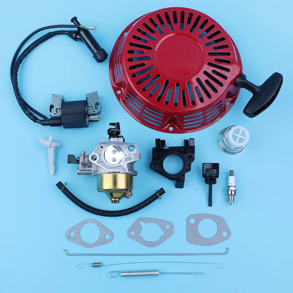 

Recoil Pull Starter Carburetor Ignition Coil Kit For Honda GX390 GX340 11HP 13HP 188F 190F Gas Generator Lawn Mower Power Engine
