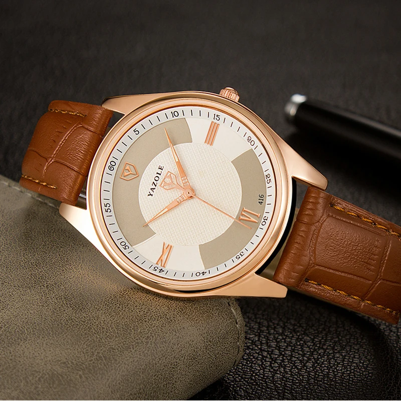 YAZOLE 2019 Watch Men Brand Luxury Fashion Business Watches Leather Waterproof Quartz Wristwatch Male Clock Relogio Masculino
YAZOLE 2019 Watch Men Brand Luxury Fashion Business Watches Leather Waterproof Quartz Wristwatch Male Clock Relogio Masculino