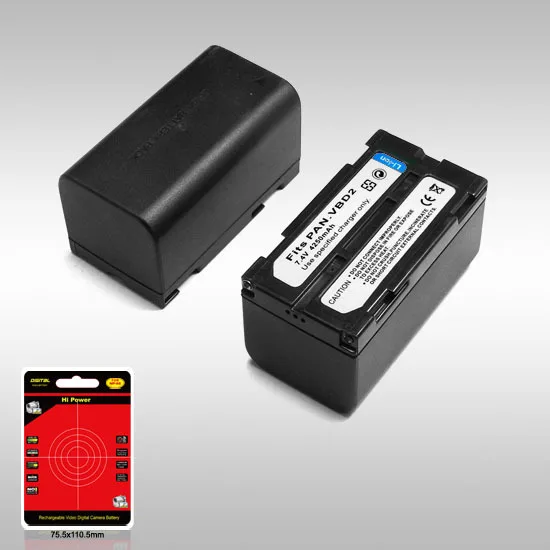 Camera Battery Replace For PANASONIC VBD2/VBD2E Fit For DX100/2IEN/DL1/DS3/DS5/DS100/DA-1/JVC814/For ToshibaBPL13 7.2V 4250mAh
Camera Battery Replace For PANASONIC VBD2/VBD2E Fit For DX100/2IEN/DL1/DS3/DS5/DS100/DA-1/JVC814/For ToshibaBPL13 7.2V 4250mAh