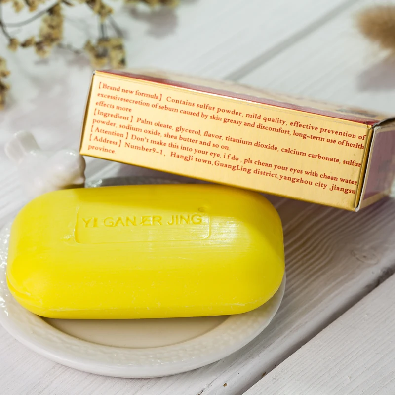 Yiganerjing Sulfur Soap Psoriasis Eczema Sulfur Soap Skin Conditions Disinfection Bacteriostatic Anti Fungus Skin Cleaning Soaps
Yiganerjing Sulfur Soap Psoriasis Eczema Sulfur Soap Skin Conditions Disinfection Bacteriostatic Anti Fungus Skin Cleaning Soaps