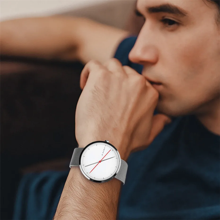 White Round Dial Men's Watches Casual Simple Mesh Metal Band Quartz Man Wristwatch Male Clock Christmas Gifts New Bracebet
White Round Dial Men's Watches Casual Simple Mesh Metal Band Quartz Man Wristwatch Male Clock Christmas Gifts New Bracebet