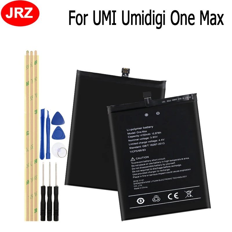 Аккумулятор для UMI Umidigi One Max, 4150 мА · ч, мобильный телефон, с инструментами
Аккумулятор для UMI Umidigi One Max, 4150 мА · ч, мобильный телефон, с инструментами