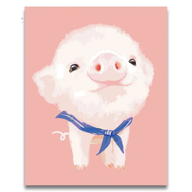Animal cut pink pig with tie picture oil Painting By Numbers kits on canvas draw coloring by numbers
Animal cut pink pig with tie picture oil Painting By Numbers kits on canvas draw coloring by numbers