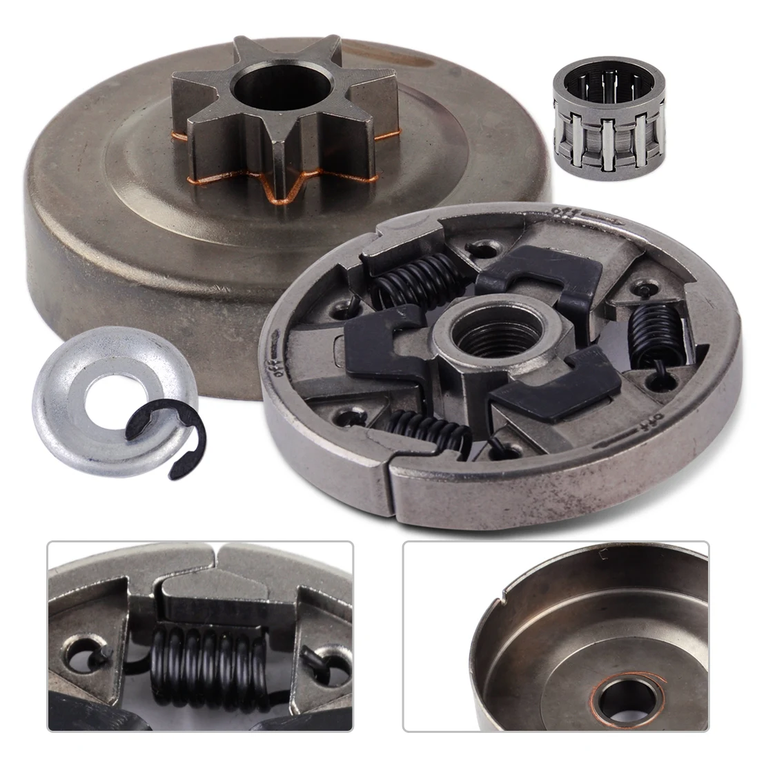 LETAOSK 7T Clutch Drum Sprocket Bearing Washer E-clip Fit for Stihl 026 MS260 024 MS240 Chainsaws
LETAOSK 7T Clutch Drum Sprocket Bearing Washer E-clip Fit for Stihl 026 MS260 024 MS240 Chainsaws