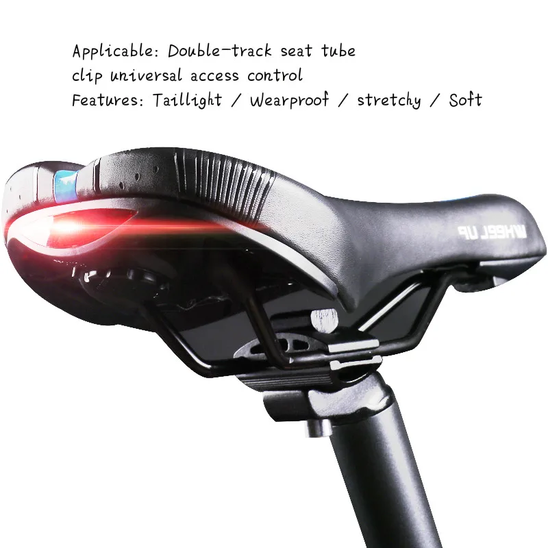 Wheel Up MTB PVC Bike Saddle With Tail Light Leather Road Cycling Saddle Men Soft Spare Parts For Seat Saddle Bike Accessories
Wheel Up MTB PVC Bike Saddle With Tail Light Leather Road Cycling Saddle Men Soft Spare Parts For Seat Saddle Bike Accessories