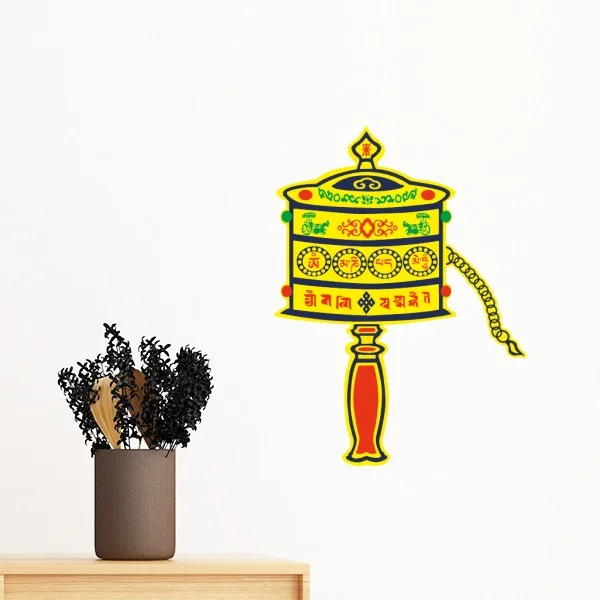 Buddhism Religion Buddhist Prayer Wheel Sanskrit Illustration Pattern Wall Sticker Art Decals Mural DIY Wallpaper for Room Decal
Buddhism Religion Buddhist Prayer Wheel Sanskrit Illustration Pattern Wall Sticker Art Decals Mural DIY Wallpaper for Room Decal