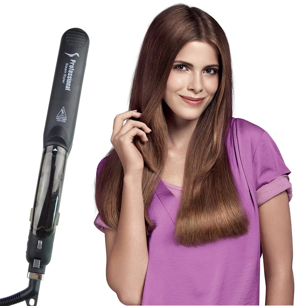 Steam Function Flat Iron Tourmaline Ceramic Vapor Professional Hair Straightener with Argan Oil Infusion Straightening Irons
Steam Function Flat Iron Tourmaline Ceramic Vapor Professional Hair Straightener with Argan Oil Infusion Straightening Irons