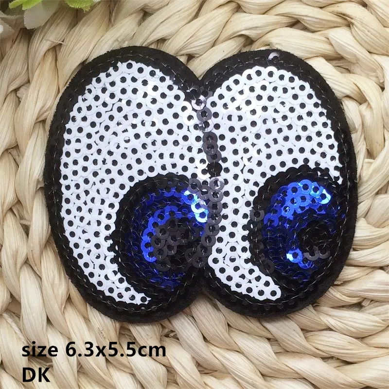 New arrival 10 pcs 6.3x5.5cm cute eyes in sequins patches DK sequin patch accessory free shipping
New arrival 10 pcs 6.3x5.5cm cute eyes in sequins patches DK sequin patch accessory free shipping