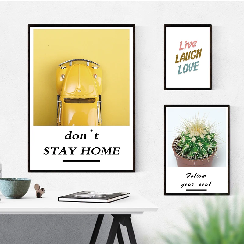 Wall Art Picture Yellow Car Green Potted Love Life Landscape Painting Art Print Posters Living Room Coffee Home Decor Background
Wall Art Picture Yellow Car Green Potted Love Life Landscape Painting Art Print Posters Living Room Coffee Home Decor Background
