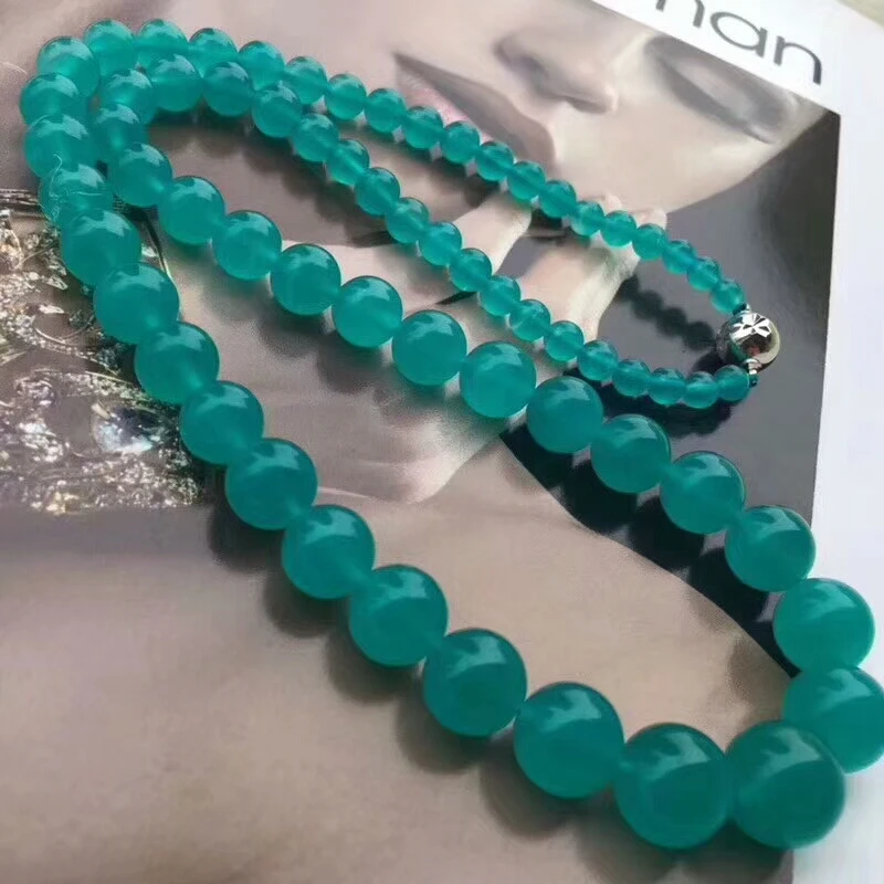 Genuine Natural Amazonite Clear Round Beads Necklace 6-14mm Women Men Fashion Long Chain Mozambique Crystal Necklace AAAAAA
Genuine Natural Amazonite Clear Round Beads Necklace 6-14mm Women Men Fashion Long Chain Mozambique Crystal Necklace AAAAAA