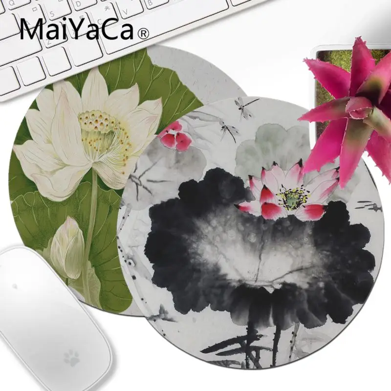MaiYaCa New Printed Lotus Chinese painting art Comfort Round Mouse Mat Gaming Mousepad durable office gaming accessory mouse mat
MaiYaCa New Printed Lotus Chinese painting art Comfort Round Mouse Mat Gaming Mousepad durable office gaming accessory mouse mat