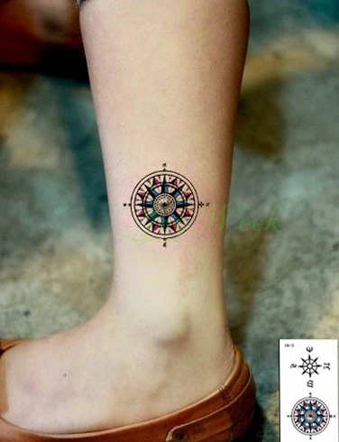 Waterproof Temporary Tattoo Sticker compass tatto on ankle foot stickers flash tatoo fake tattoos for girl women men
Waterproof Temporary Tattoo Sticker compass tatto on ankle foot stickers flash tatoo fake tattoos for girl women men