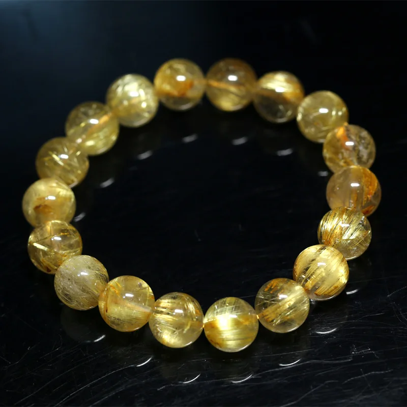Natural Genuine Arrange Titanium Gold Hair Rutile Quartz Cat's Eye Stretch Bracelet Round Beads 11mm
Natural Genuine Arrange Titanium Gold Hair Rutile Quartz Cat's Eye Stretch Bracelet Round Beads 11mm