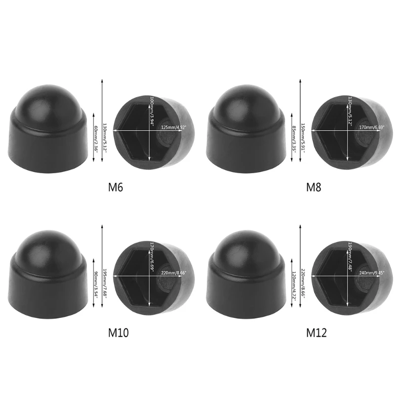 Car-styling 10Pcs/set M6 M8 M10 M12 Plastic Bolt Nut Dome Protection Caps Covers Exposed Hexagon dropshipping
Car-styling 10Pcs/set M6 M8 M10 M12 Plastic Bolt Nut Dome Protection Caps Covers Exposed Hexagon dropshipping