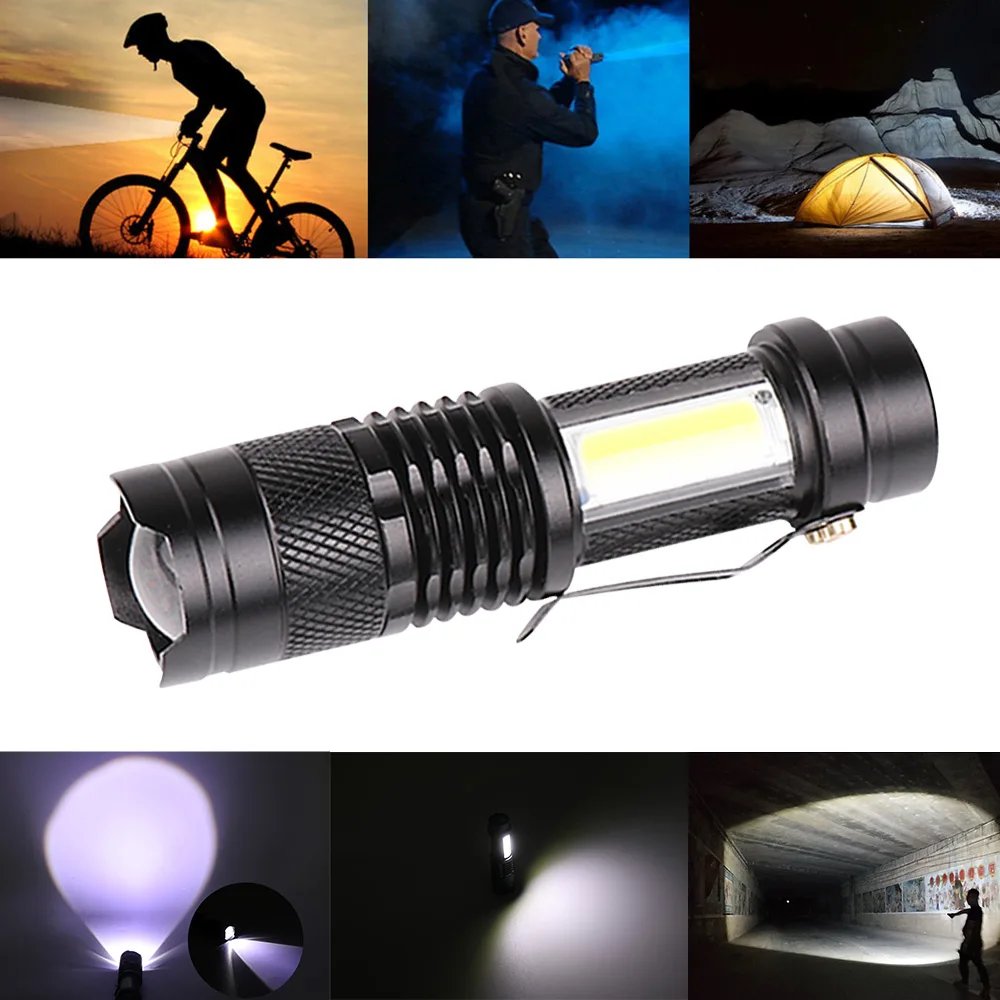 Мини USB Перезаряжаемый светодиодный фонарик 3800lm 3 режима регулируемый ZoomableTorch |